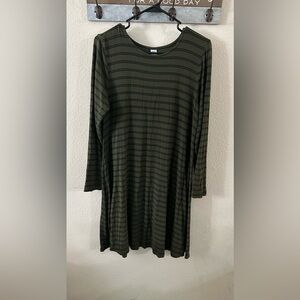 Striped Long Sleeve Dress